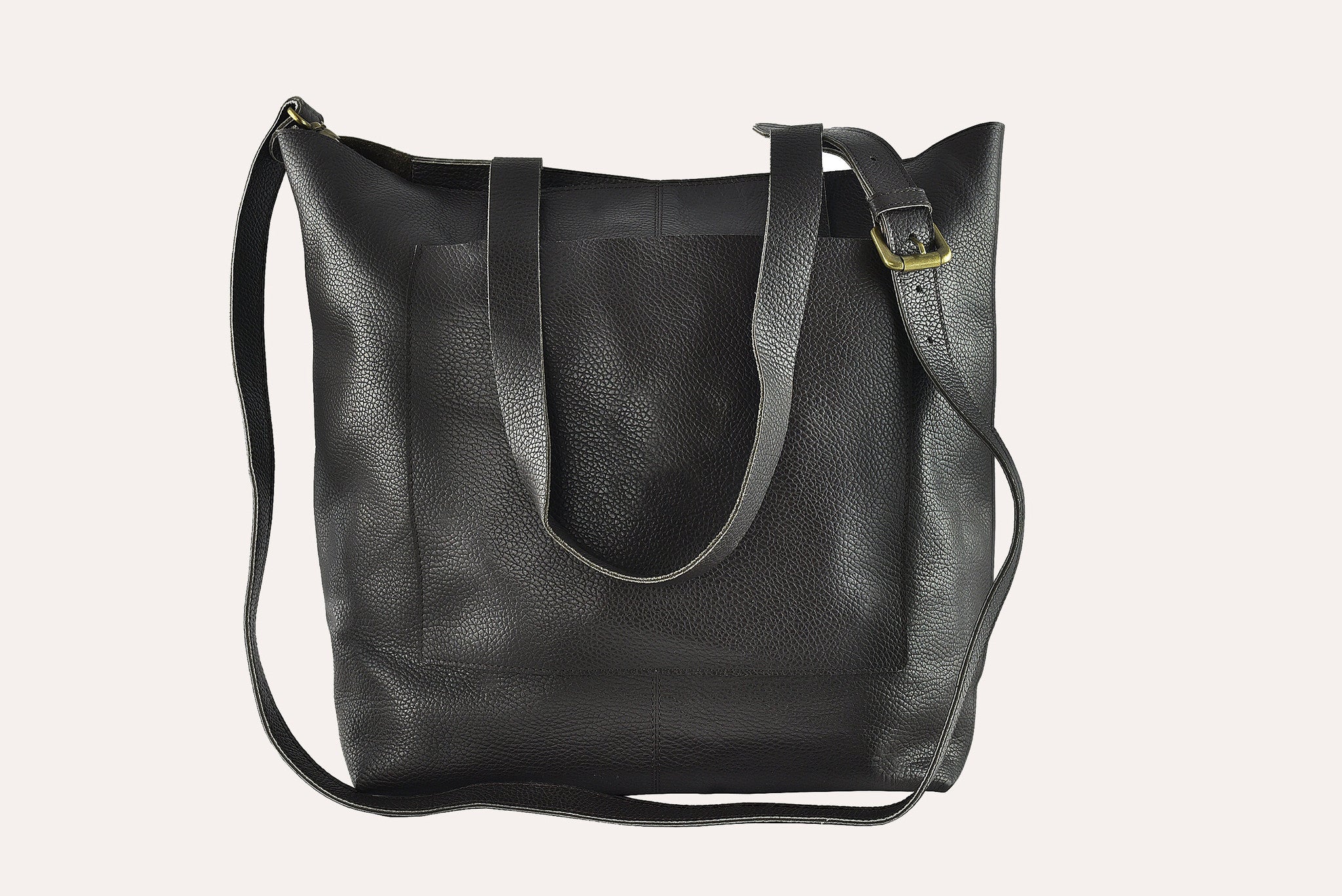 Kiko Journalist Tote Leather Bag for Women Cowhide Pebble - Rosetta Creative Boutique